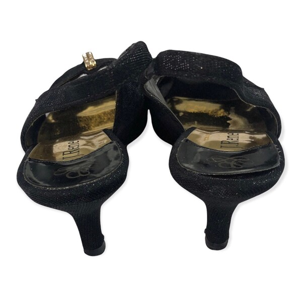 J.Renee Slade Black Low Heel Slingback Sandal - Picture 4 of 7